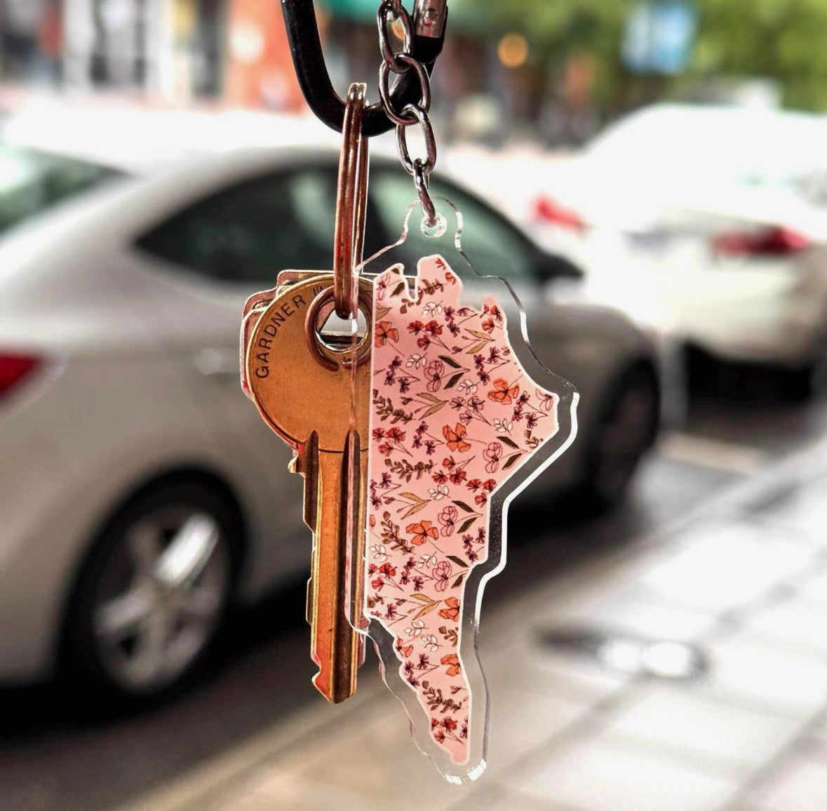 Positively North Carolina Keychain