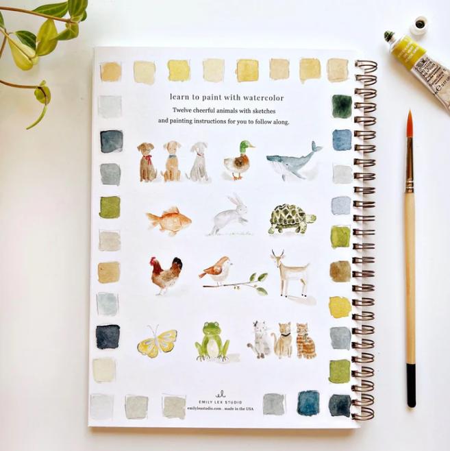 Emily Lex Studio Watercolor Workbook Animals