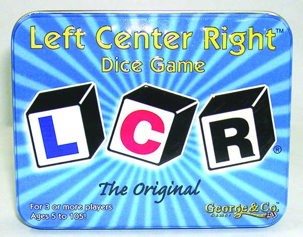 Benjamin International Left Center Right Dice Tin