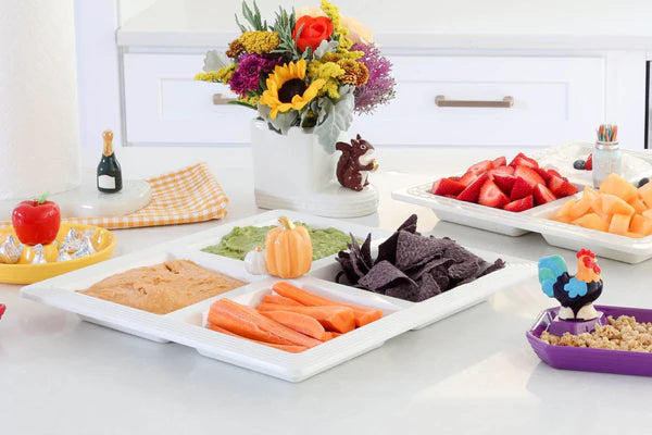 Nora Fleming Pinstripes Melamine Sectional Server MEL10