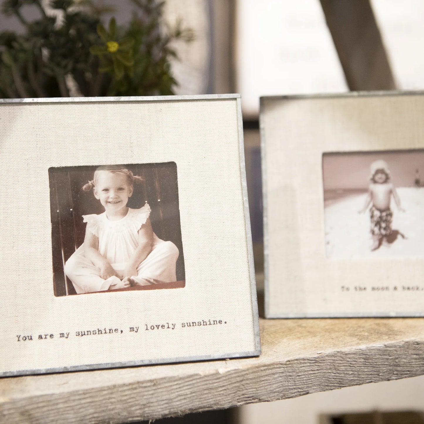 Sugarboo & Co. Glass Linen Photo Frame