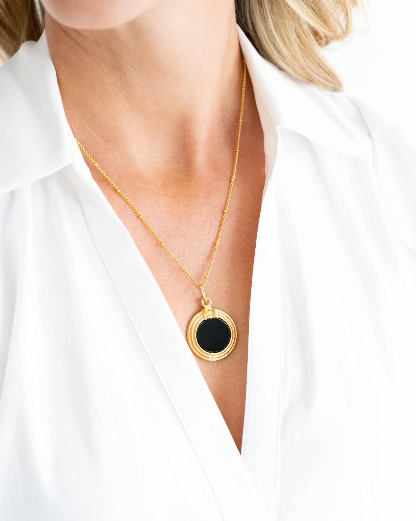 Susan Shaw Roma - Black Onyx Necklace
