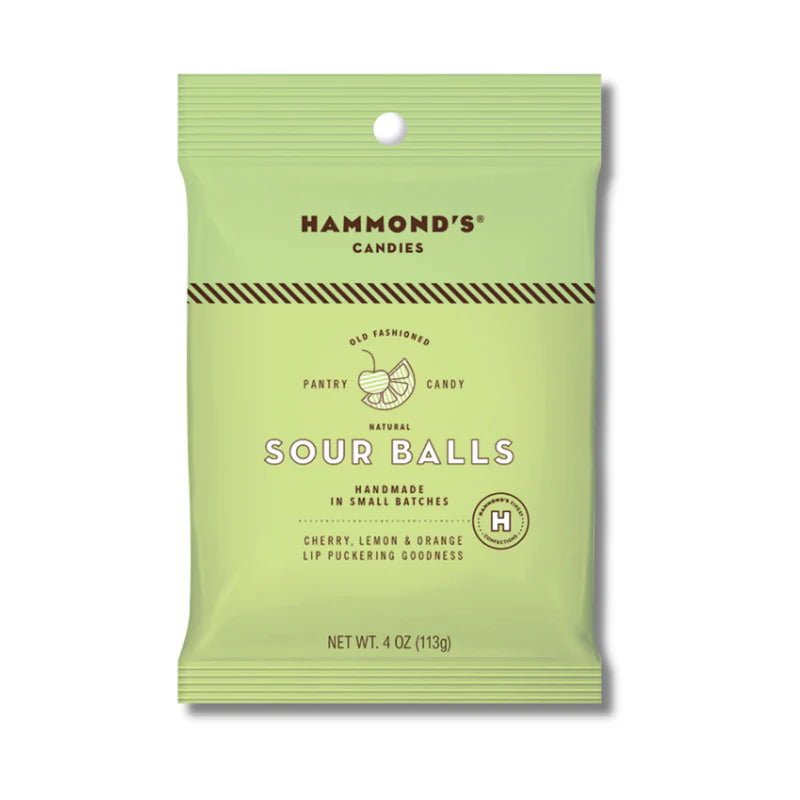 Hammond's Hard Candies Natural Sour Balls