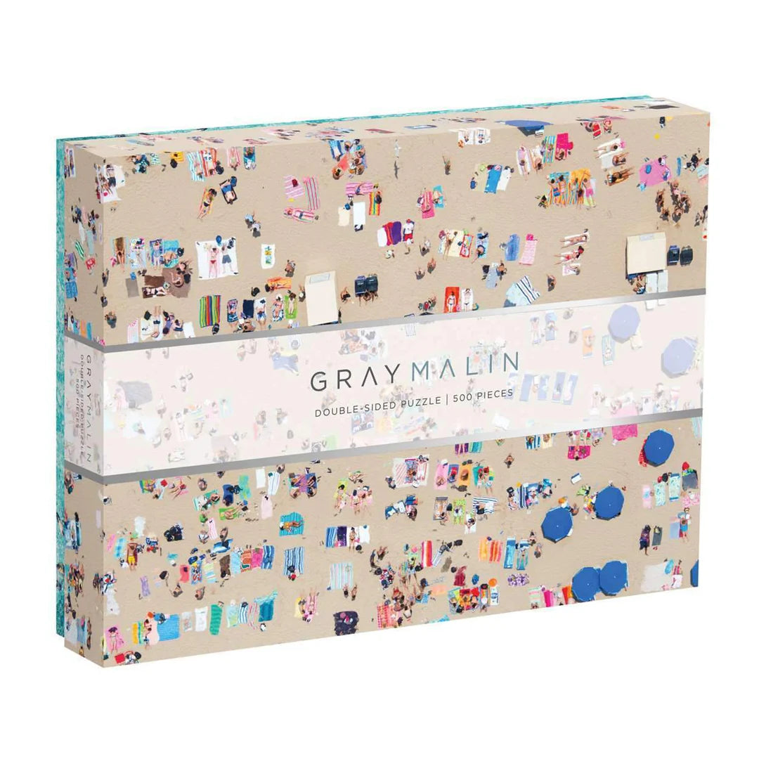 Galison Gray Malin "The Beach" Double-Sided 500 Piece Puzzle