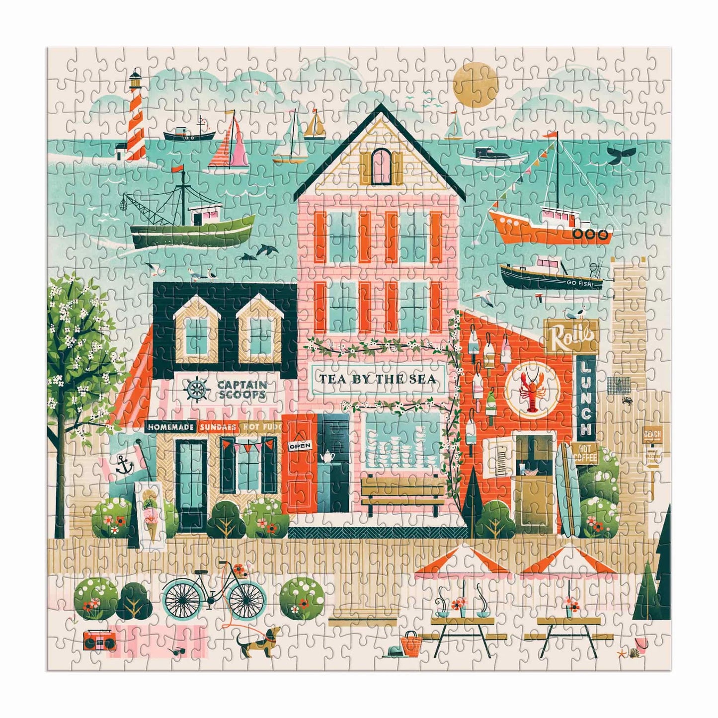 Galison Beside the Sea 500 Piece Puzzle