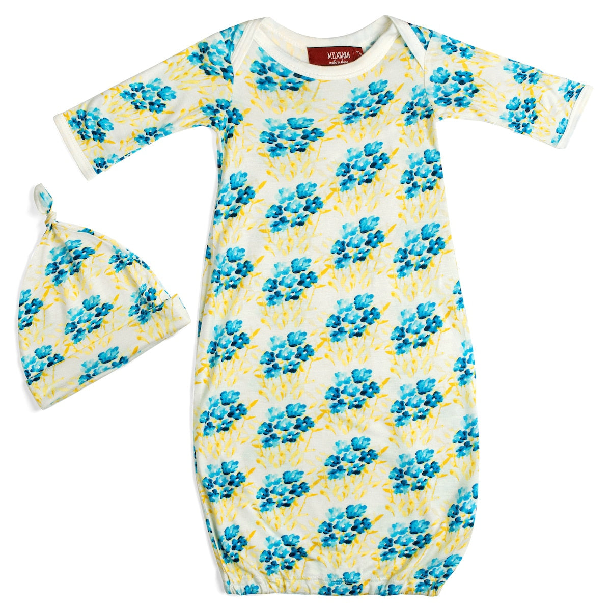 MilkBarn Newborn Gown & Hat