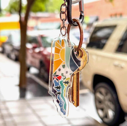 Positively North Carolina Keychain