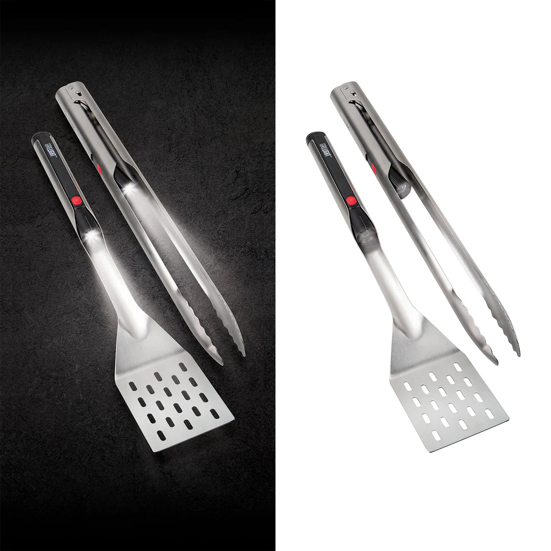 Grillight 2-Piece Gift Set - LED Spatula & Smart Tongs Combo