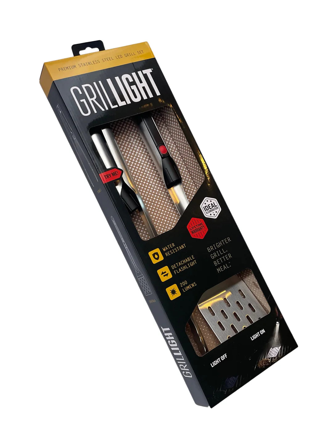 Grillight 2-Piece Gift Set - LED Spatula & Smart Tongs Combo