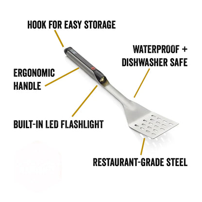 Grillight 2-Piece Gift Set - LED Spatula & Smart Tongs Combo