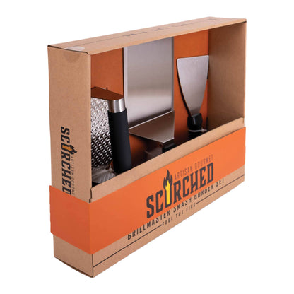 Scorched GrillMaster Smash Burger Kit | Meat Press Gift Set