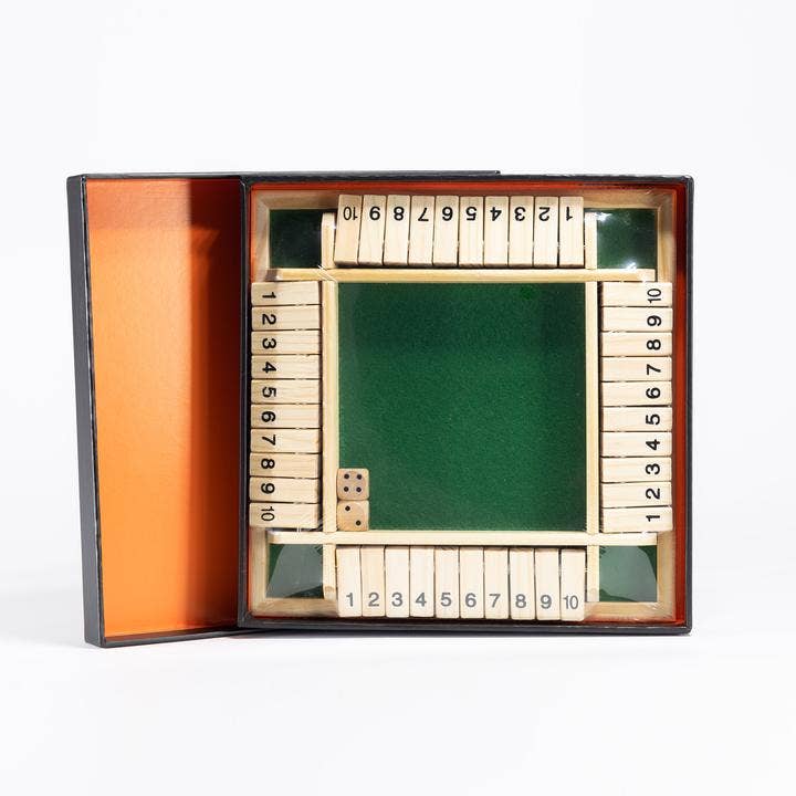 Shut The Box Game | Classic Wooden Dice Tile Game