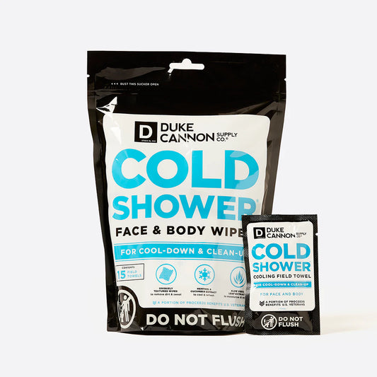 Duke Cannon Cold Shower Wipes