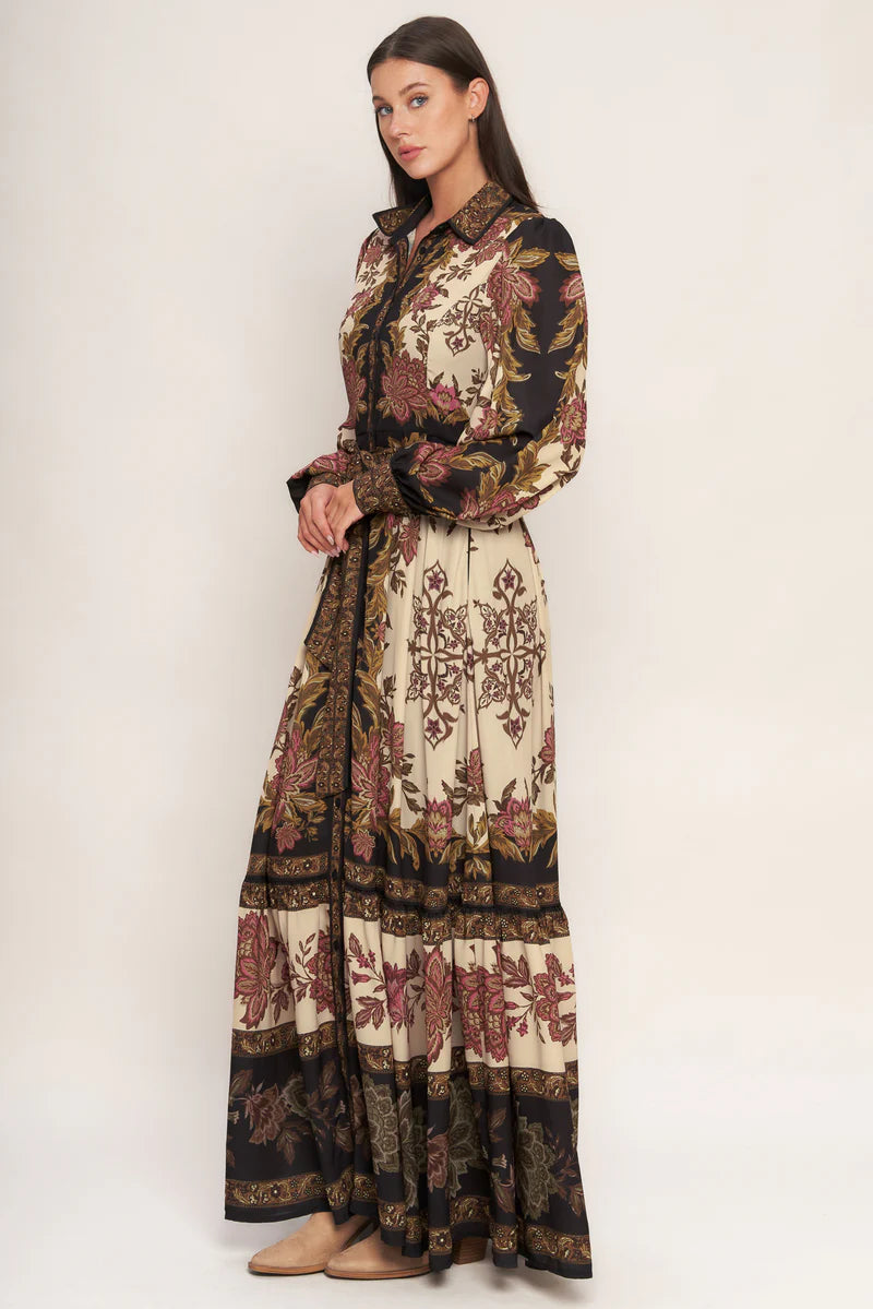 Flying Tomato Printed Woven Maxi Dress