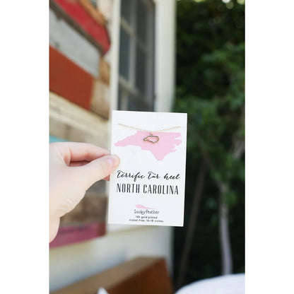 Lucky Feather State Necklace - NC