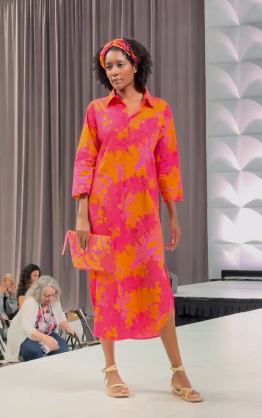 ModaPosa Gabriella Maxi Caftan Shirt Dress