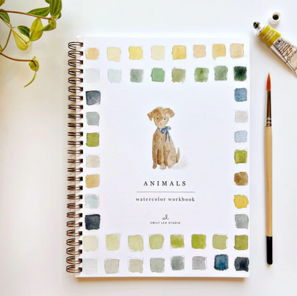 Emily Lex Studio Watercolor Workbook Animals