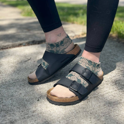 Daisy Dunes Bohemian Spring Floral Ankle Socks - Lace Haden Socks