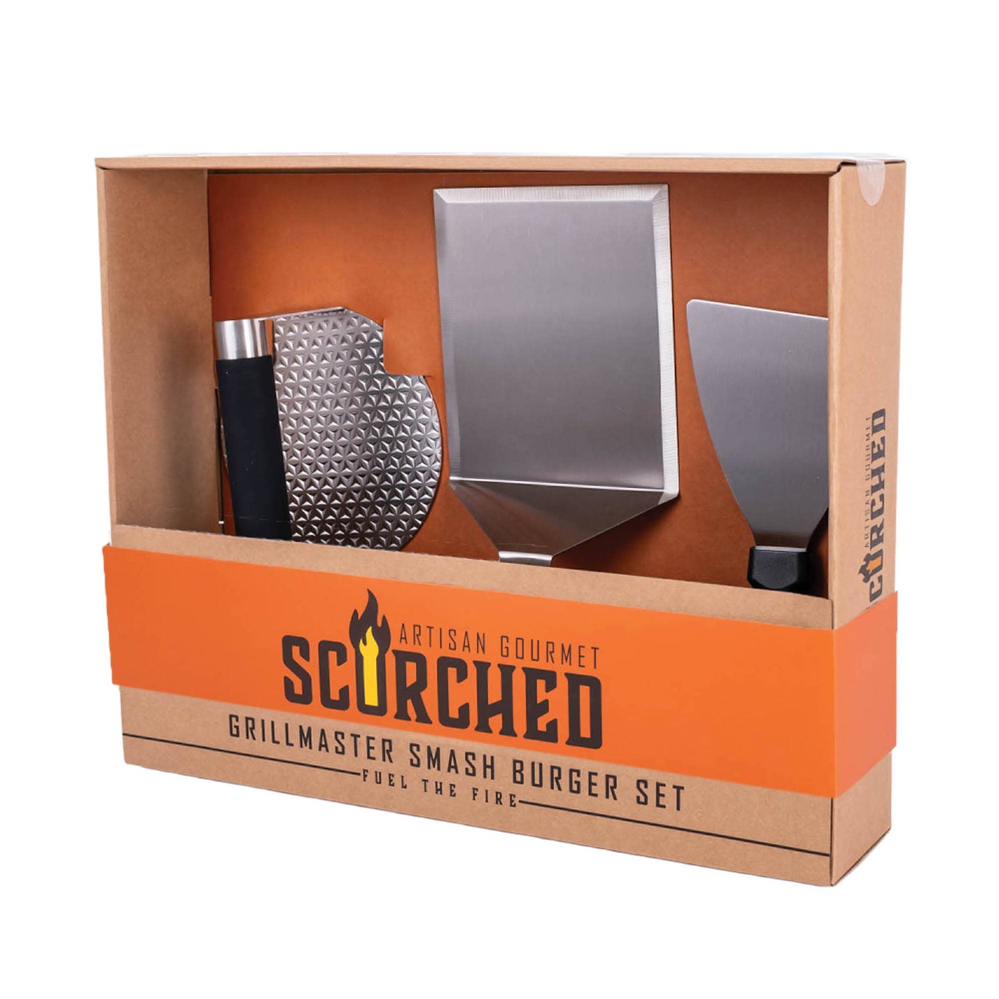 Scorched GrillMaster Smash Burger Kit | Meat Press Gift Set