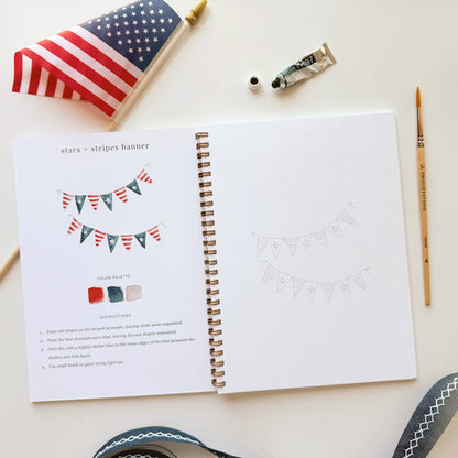 Emily Lex Studios Americana Watercolor Workbook