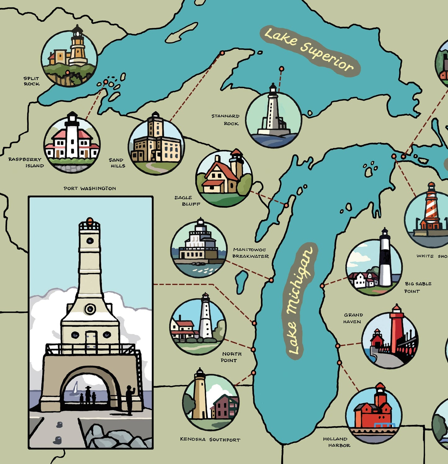 B is for Beacon: A Great Lakes Lighthouse Alphabet Book