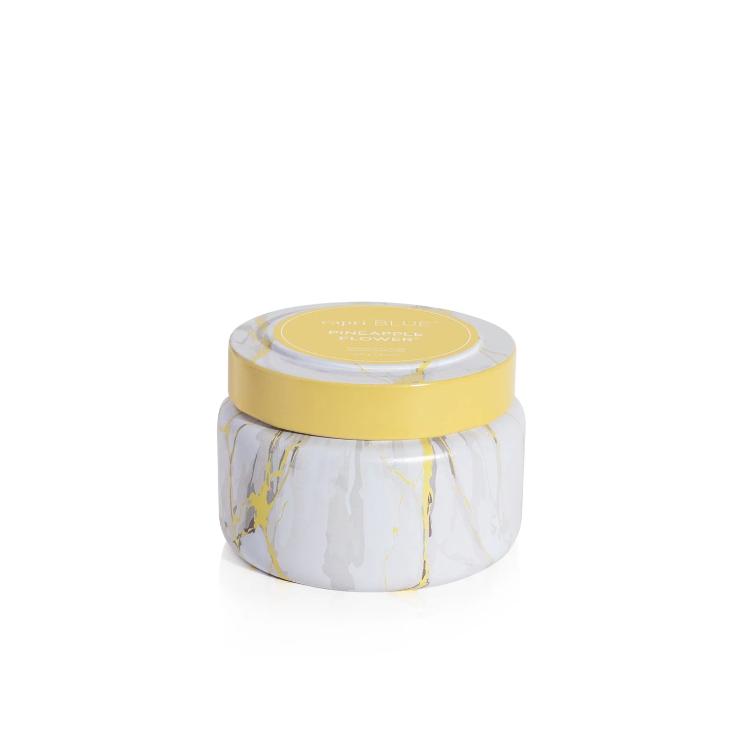 Capri Blue Pineapple Flower Modern Marble Collection