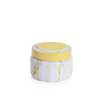 Capri Blue Pineapple Flower Modern Marble Collection