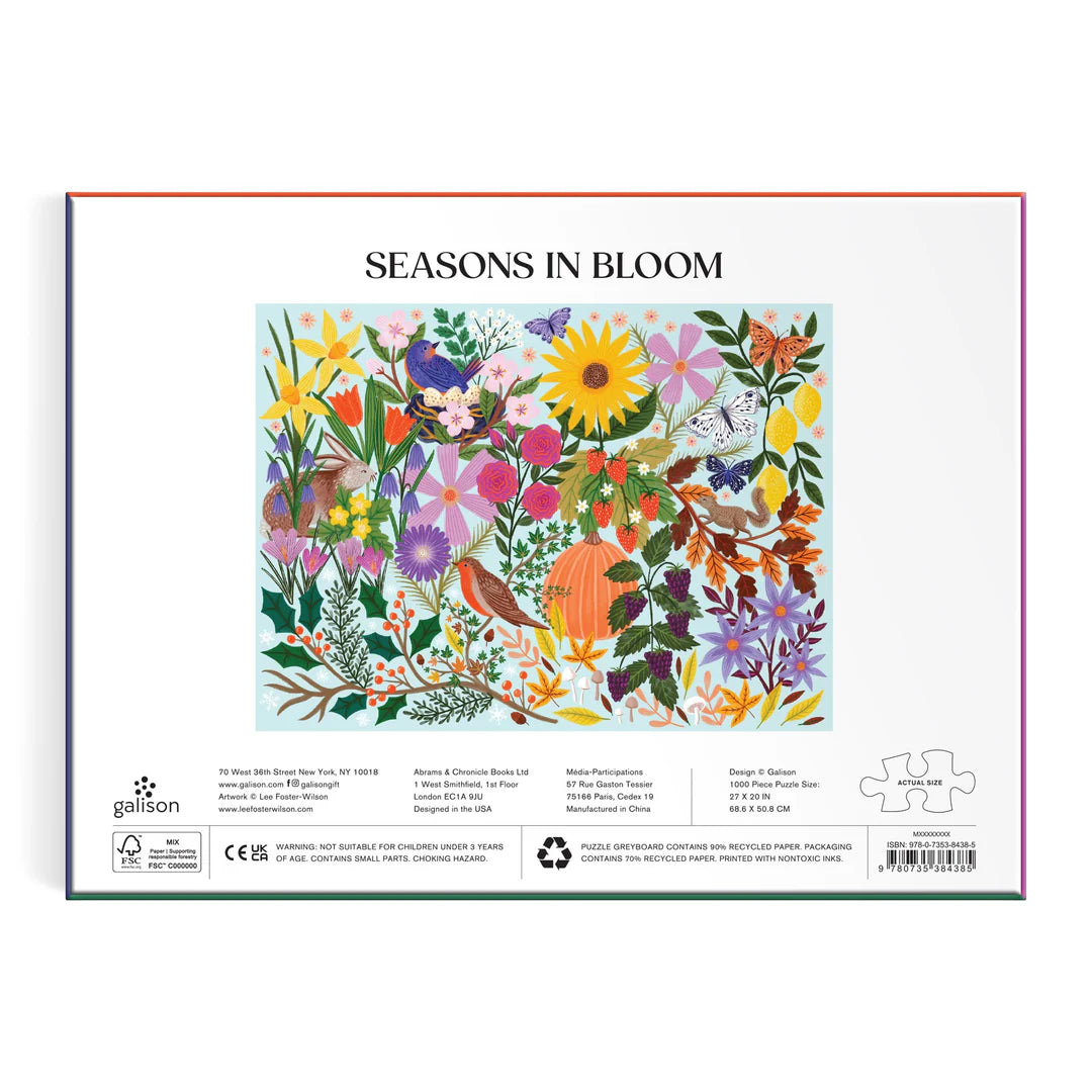 Galison Seasons in Bloom 1000 Piece Puzzle