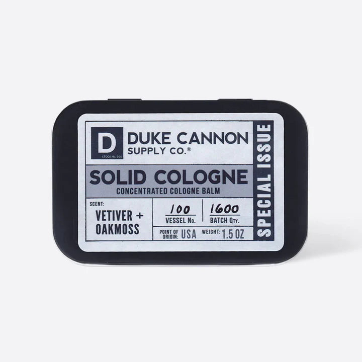 Duke Cannon Vetiver + Oakmoss Cologne