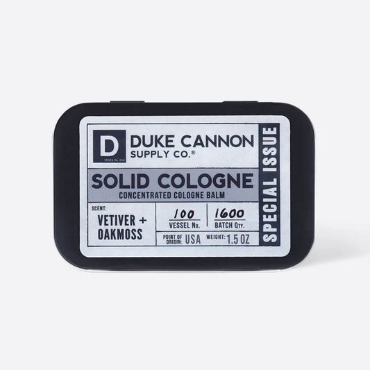 Duke Cannon Vetiver + Oakmoss Cologne